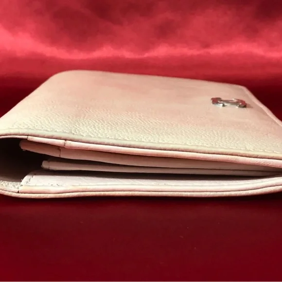 CHANEL Leather Long Wallet CC Logo Beige - Picture 9 of 13